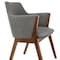 Armen Living Renzo Charcoal Fabric and Walnut Wood Dining Side Chairs, PK2 LCRESIWACH - alternate 5